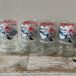 Star Trek III Enterprise Destroyed glasses 1984 Taco Bell